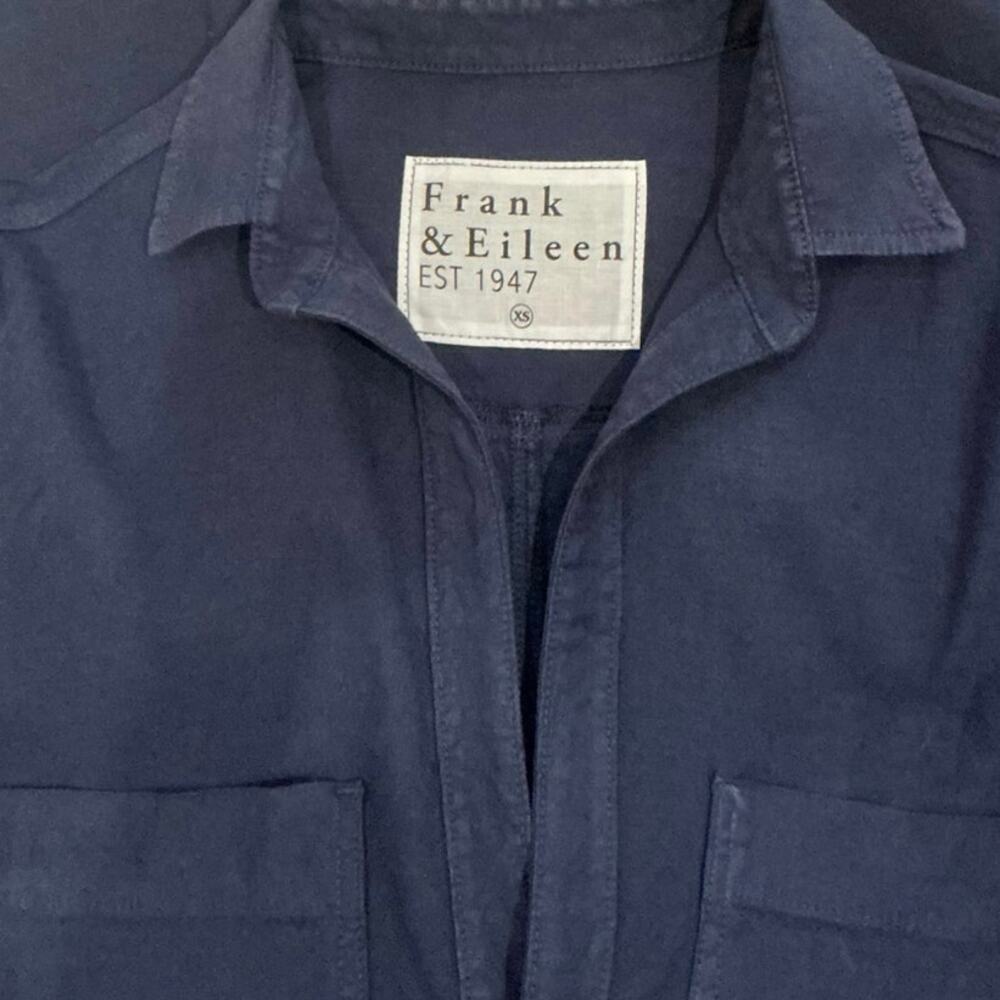 Frank & Eileen Ireland Linen Utility Dress Navy Italian Linen Size XS - Picture 8 of 10